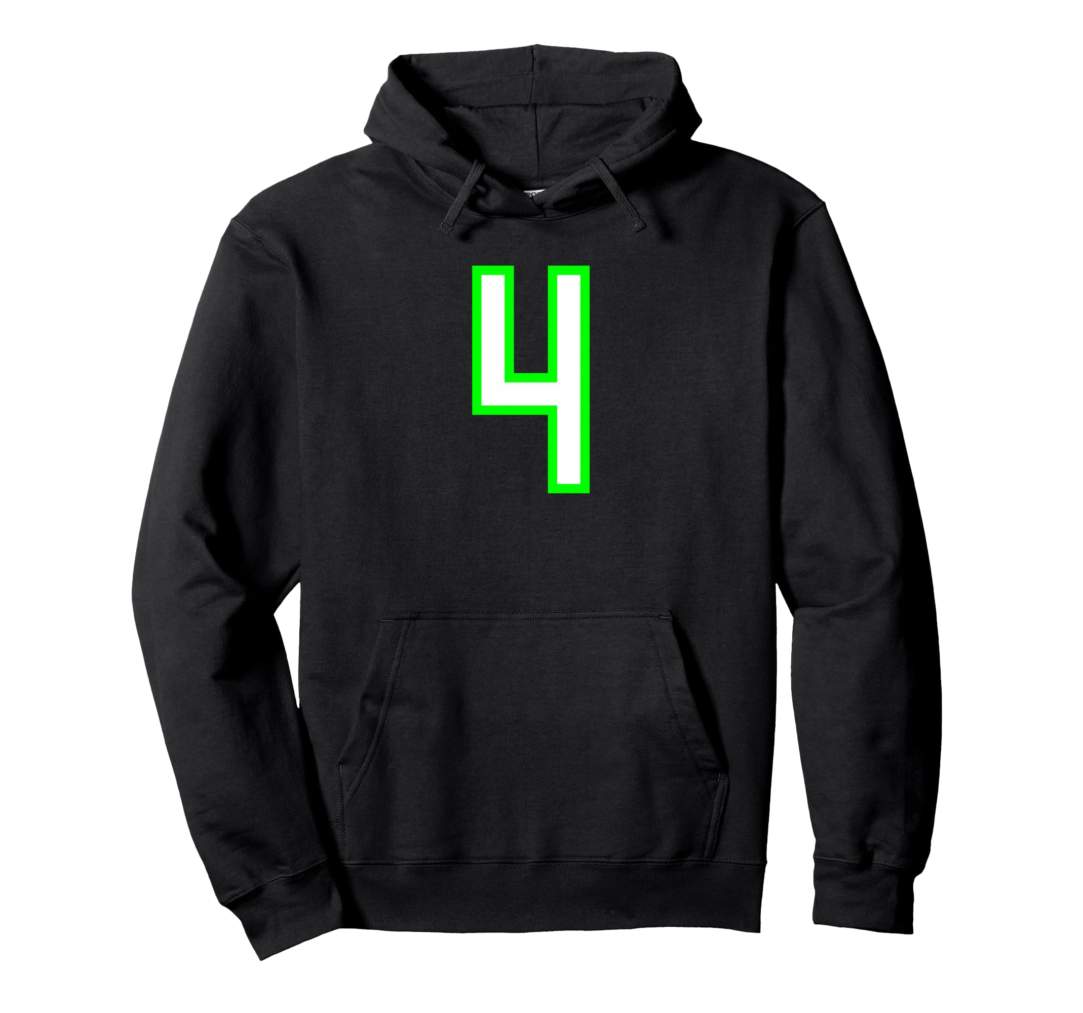 White Lime Sport Team 4 Hoodie - Novelty Apparel for Adults