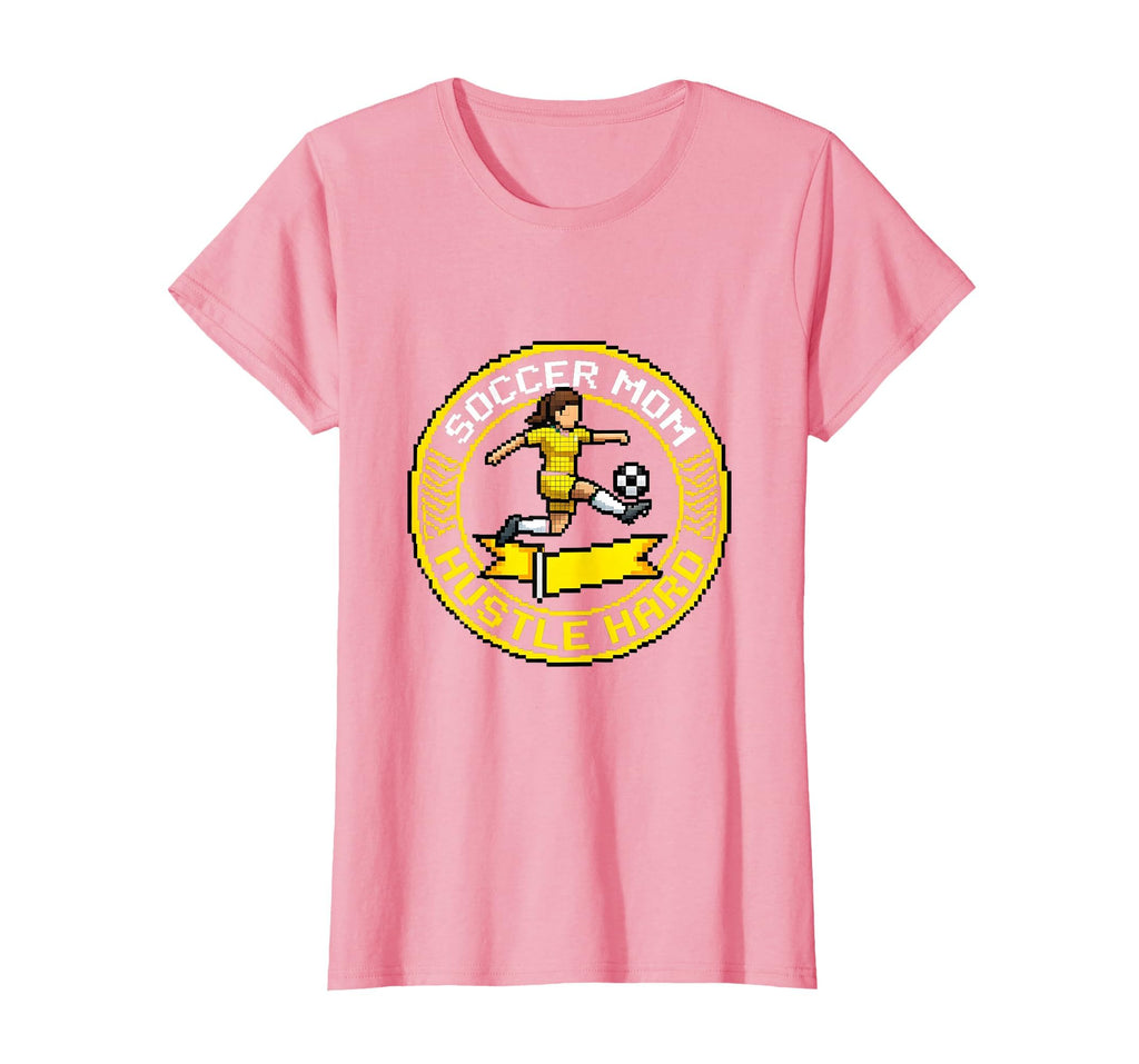 Soccer Mom Hustle Hard T-Shirt - Minimalist Print for Adults