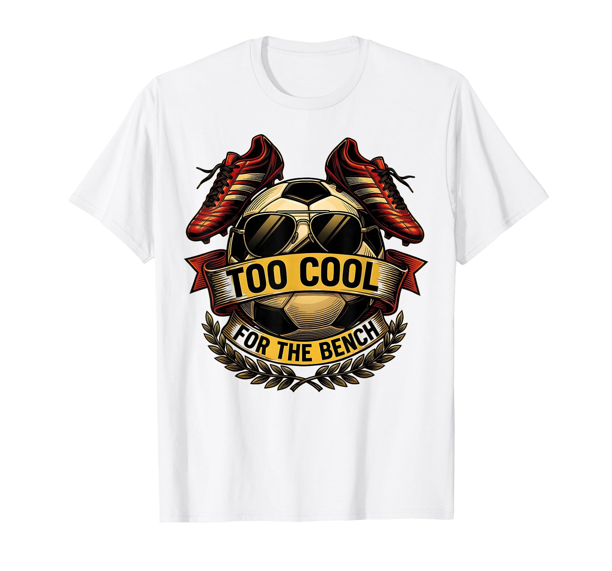 Too Bench Soccer Dad T-Shirt - Novelty Apparel for Adults