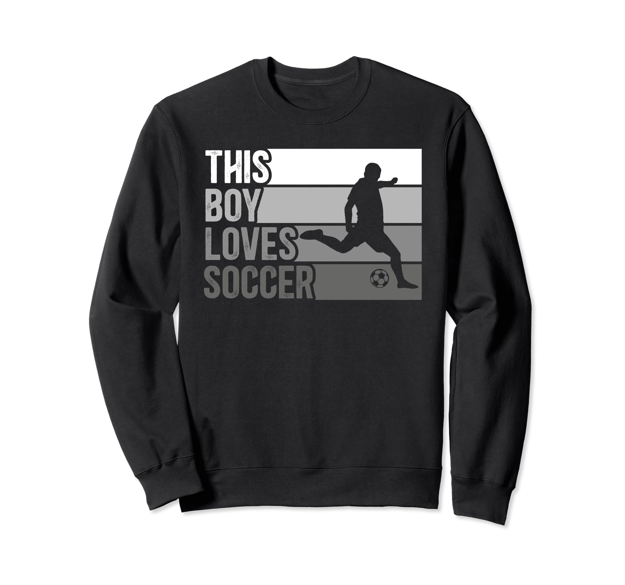 Funny This Loves Soccer Sweatshirt - Casual Everyday Wear Men Women