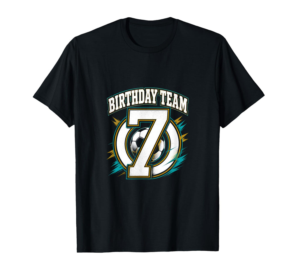 Birthday Team 7Th Birthday Soccer Squad T-Shirt - Trendy Graphic Men Women