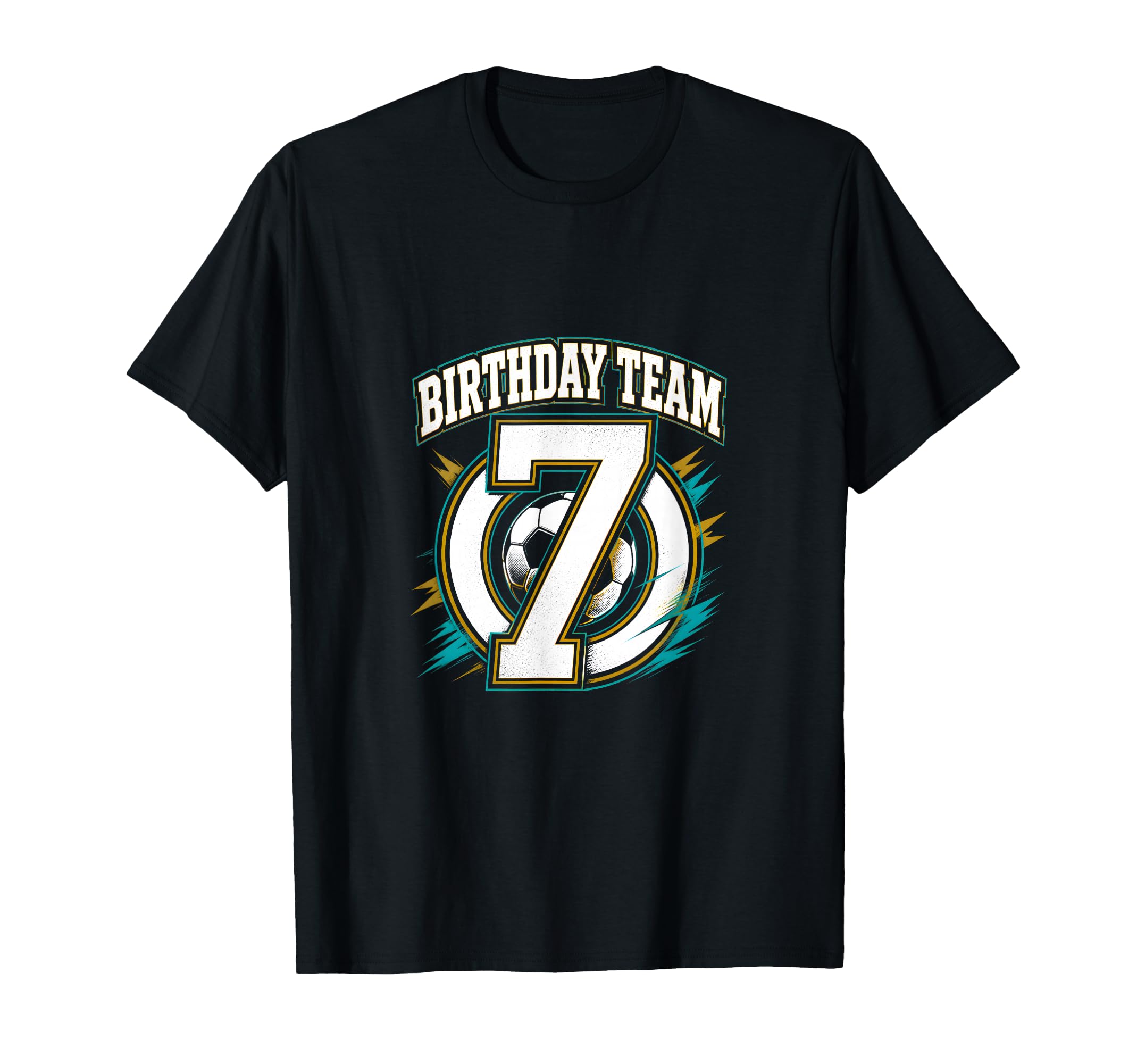 Birthday Team 7Th Birthday Soccer Squad T-Shirt - Trendy Graphic Men Women