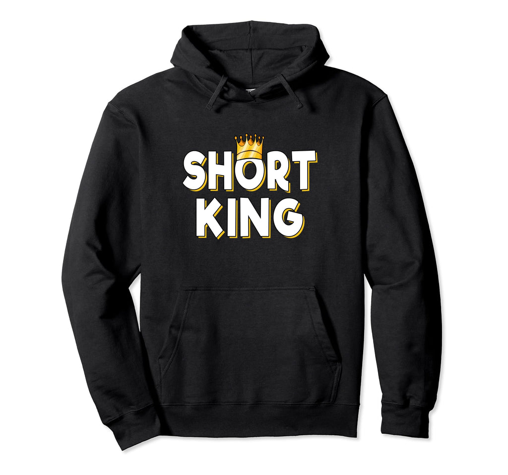 Short King Crown Hoodie - Novelty Apparel for Adults