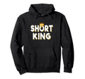 Short King Crown Hoodie - Novelty Apparel for Adults