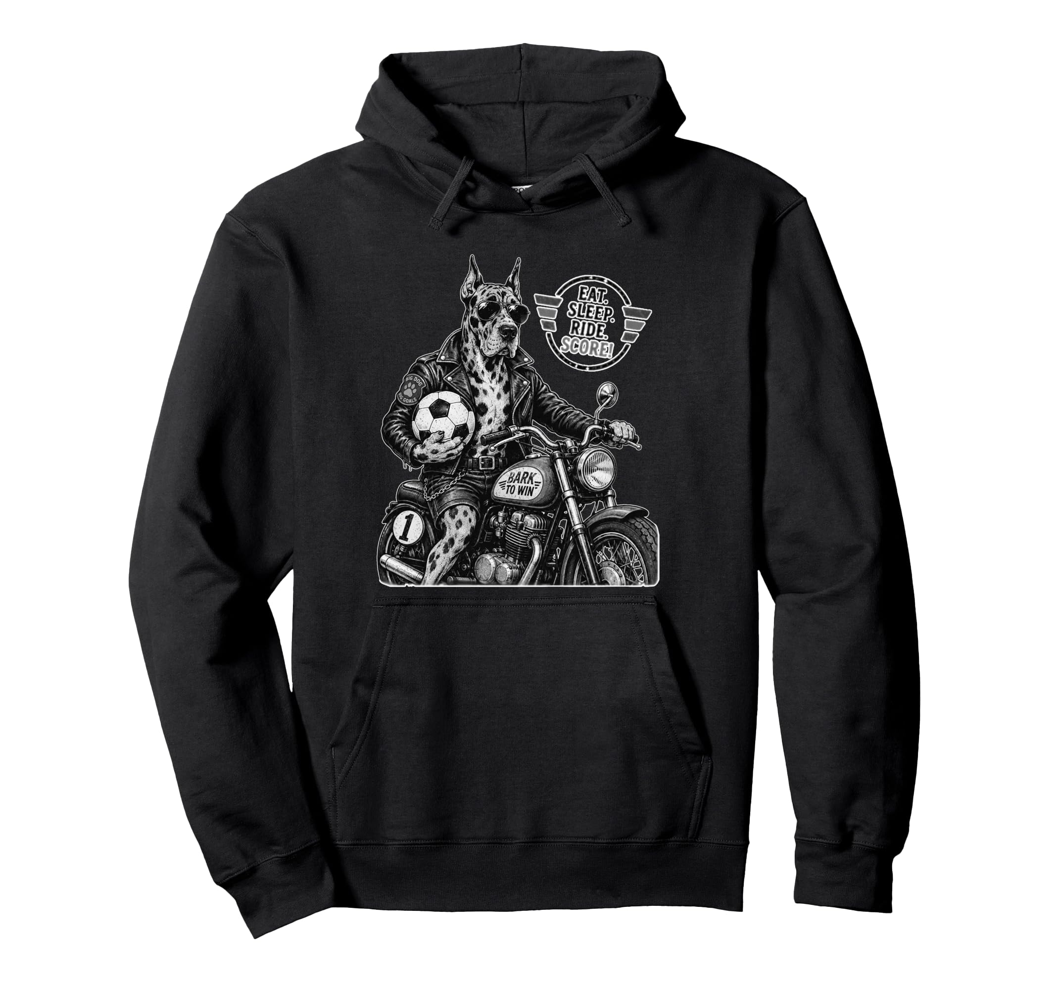 Gordon Setter Motorbike Love Footbal Hoodie - Custom Art Print Men Women