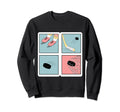 Ice Hockey Athlete Winter Sport Sweatshirt - Minimalist Print for Adults