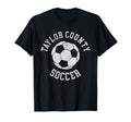 Taylor County Soccer Distressed 90S T-Shirt - Custom Art Print Unisex