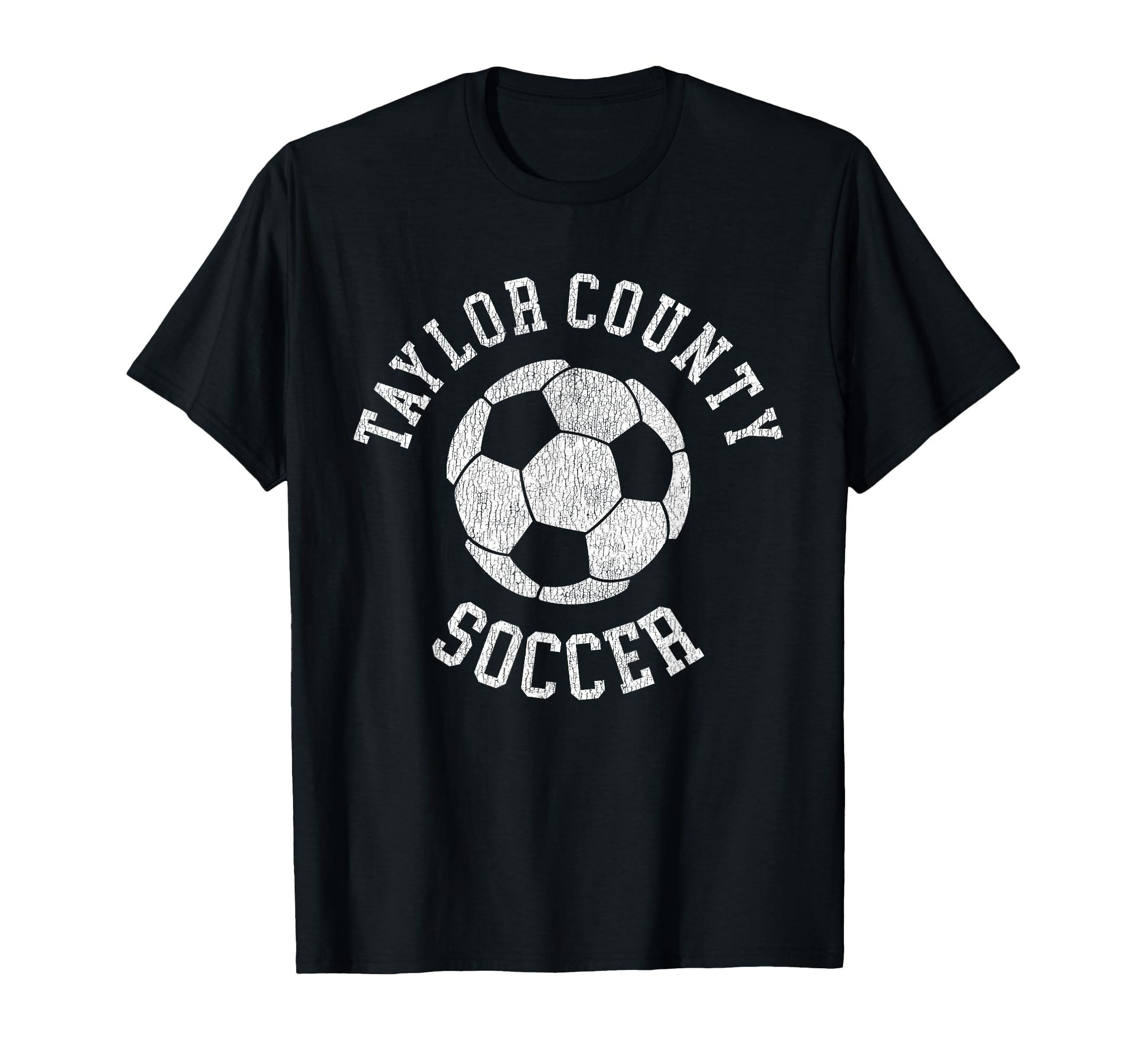Taylor County Soccer Distressed 90S T-Shirt - Custom Art Print Unisex