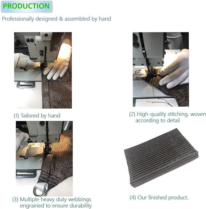 Eden's Decor Straight Flat-Edged Sun Shade Sail Rectangular 7' x 18' Wheat UV-Blocking Outdoor Canopy Fabric Cloth Awning for Pergola Patio Garden Backyard Custom Size