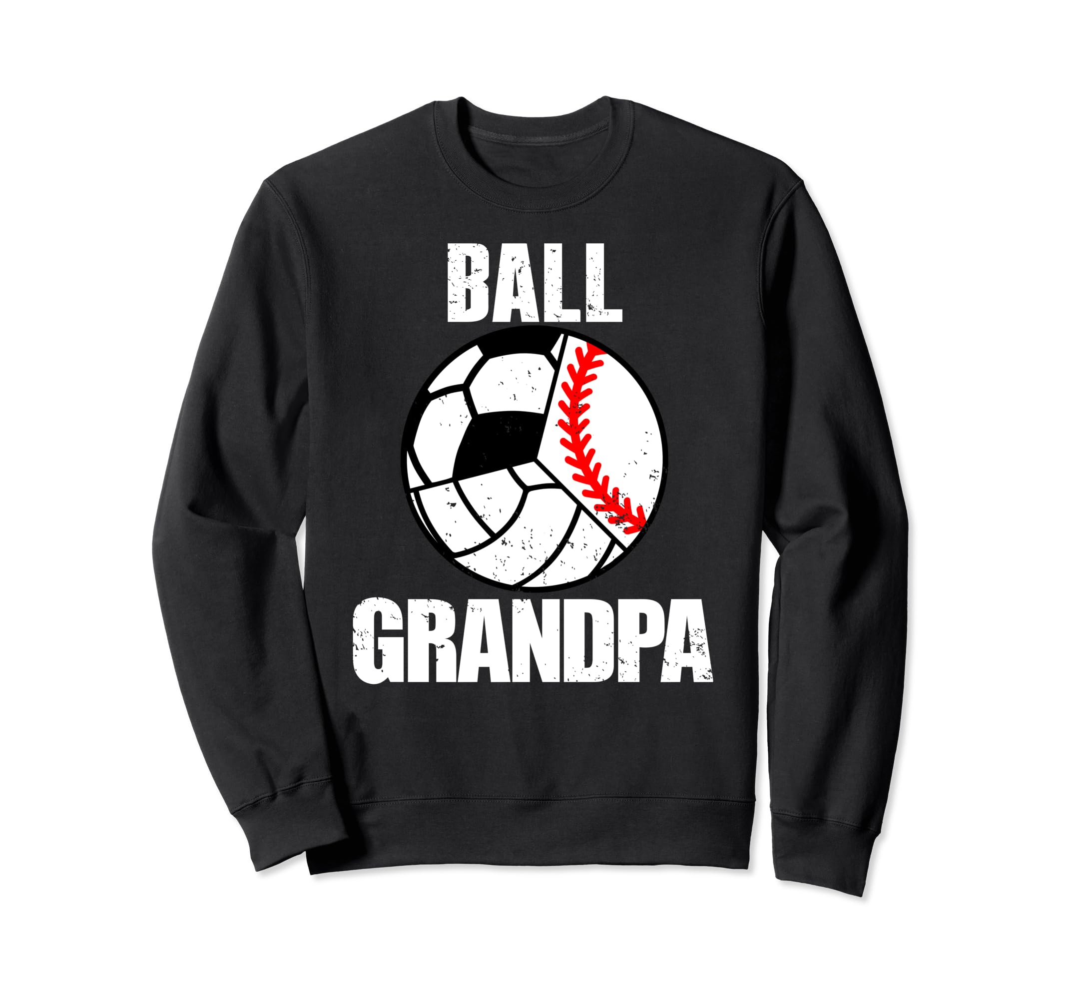 Ball Grandpa Funny Baseball Sweatshirt - Aesthetic Graphic for Adults
