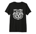 Mexico Soccer Distressed Shield T-Shirt - Custom Art Print for Adults