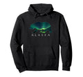 Alaskan Bear Aurora Borealis Icy Hoodie - Novelty Apparel Men Women