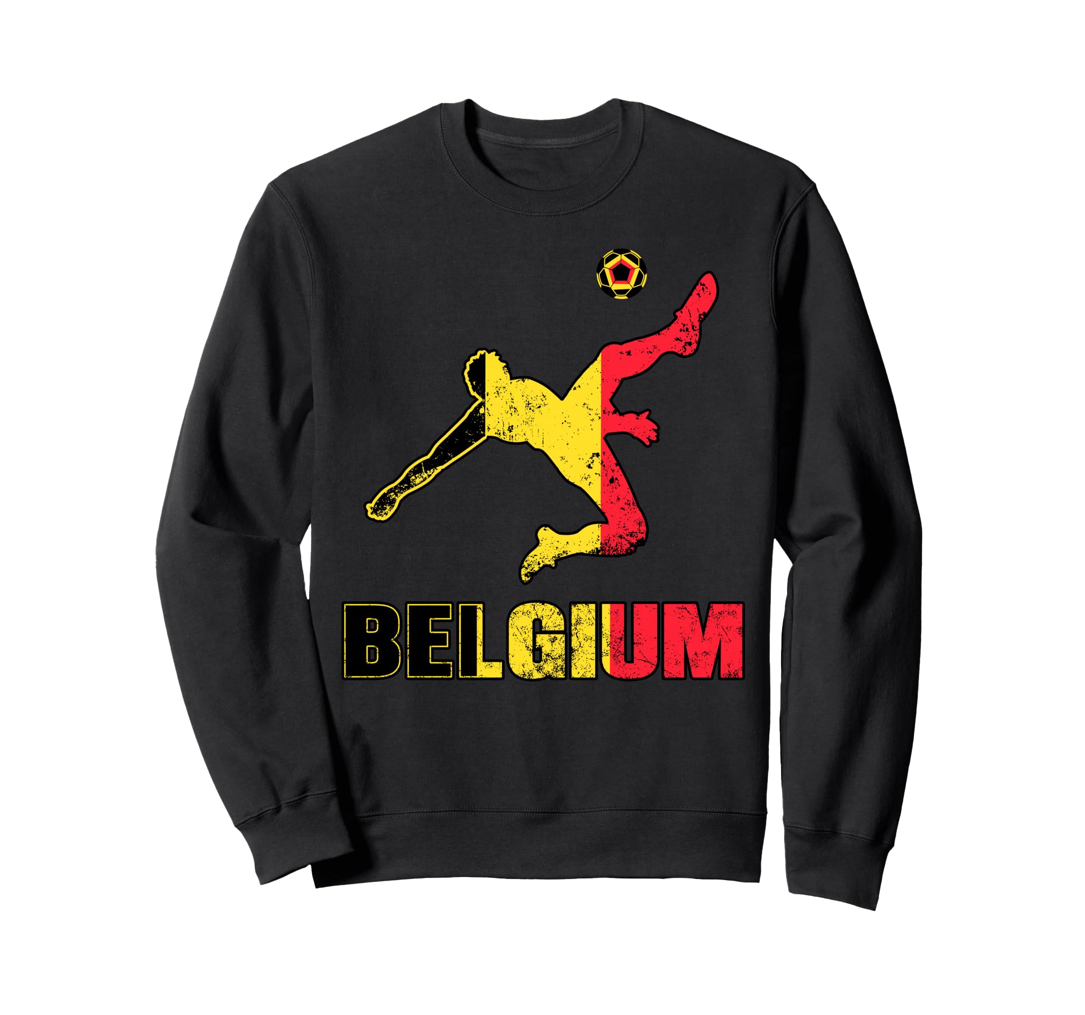 Belgium Football Soccer Game Sweatshirt - Minimalist Print for Adults
