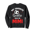 Soccer Goalie Mimi My Favorite Sweatshirt - Minimalist Print for Adults