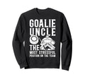 Funny Hockey Goalie Uncle Hockey Sweatshirt - Trendy Graphic for Adults