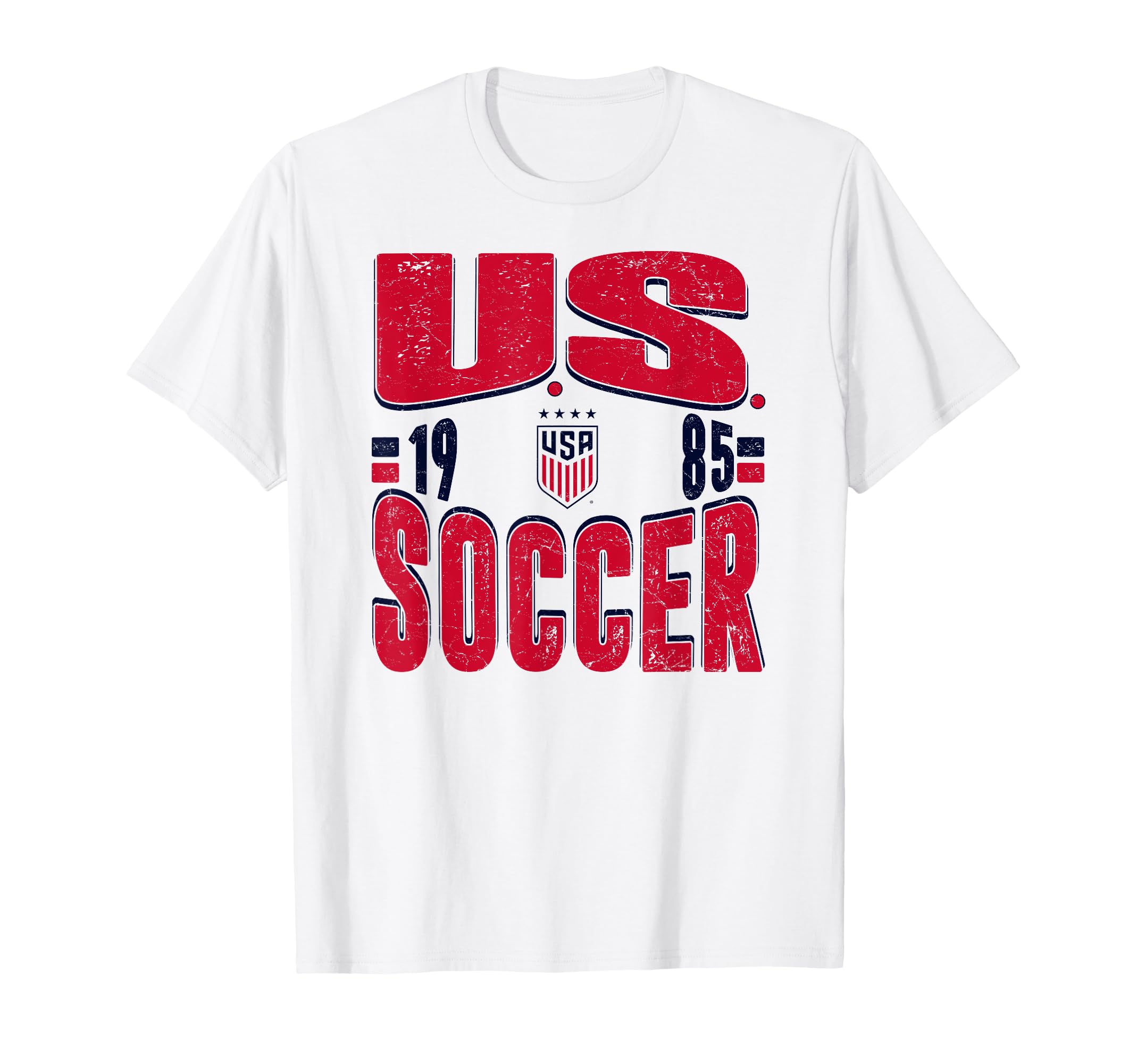 U S Soccer 1985 White Uswnt T-Shirt - Custom Art Print Men Women