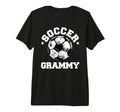 Soccer Grammy Soccer Ball Distressed T-Shirt - Minimalist Print for Adults