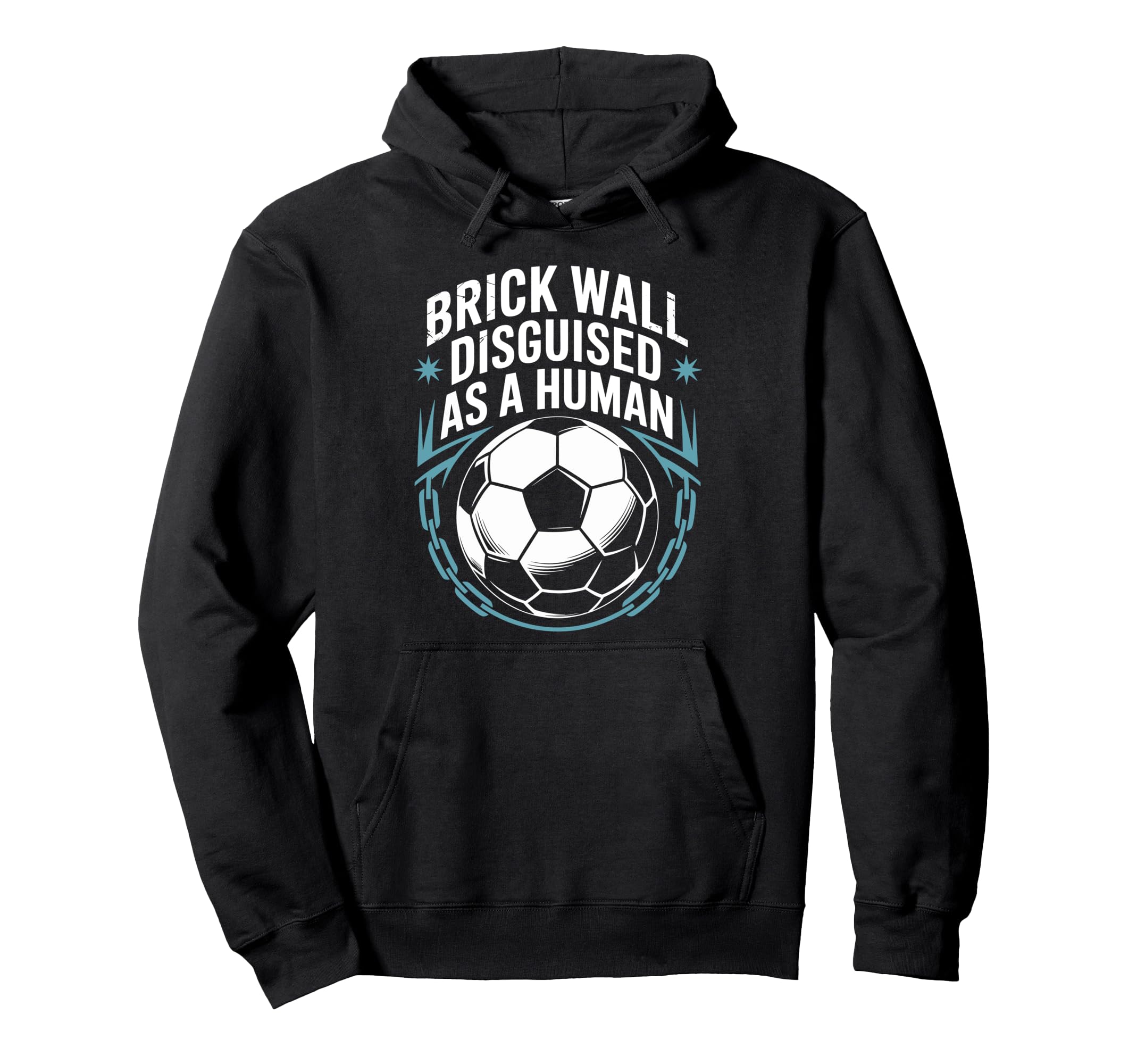 Coach Soccer Player Brick Wall Hoodie - Custom Art Print Men Women