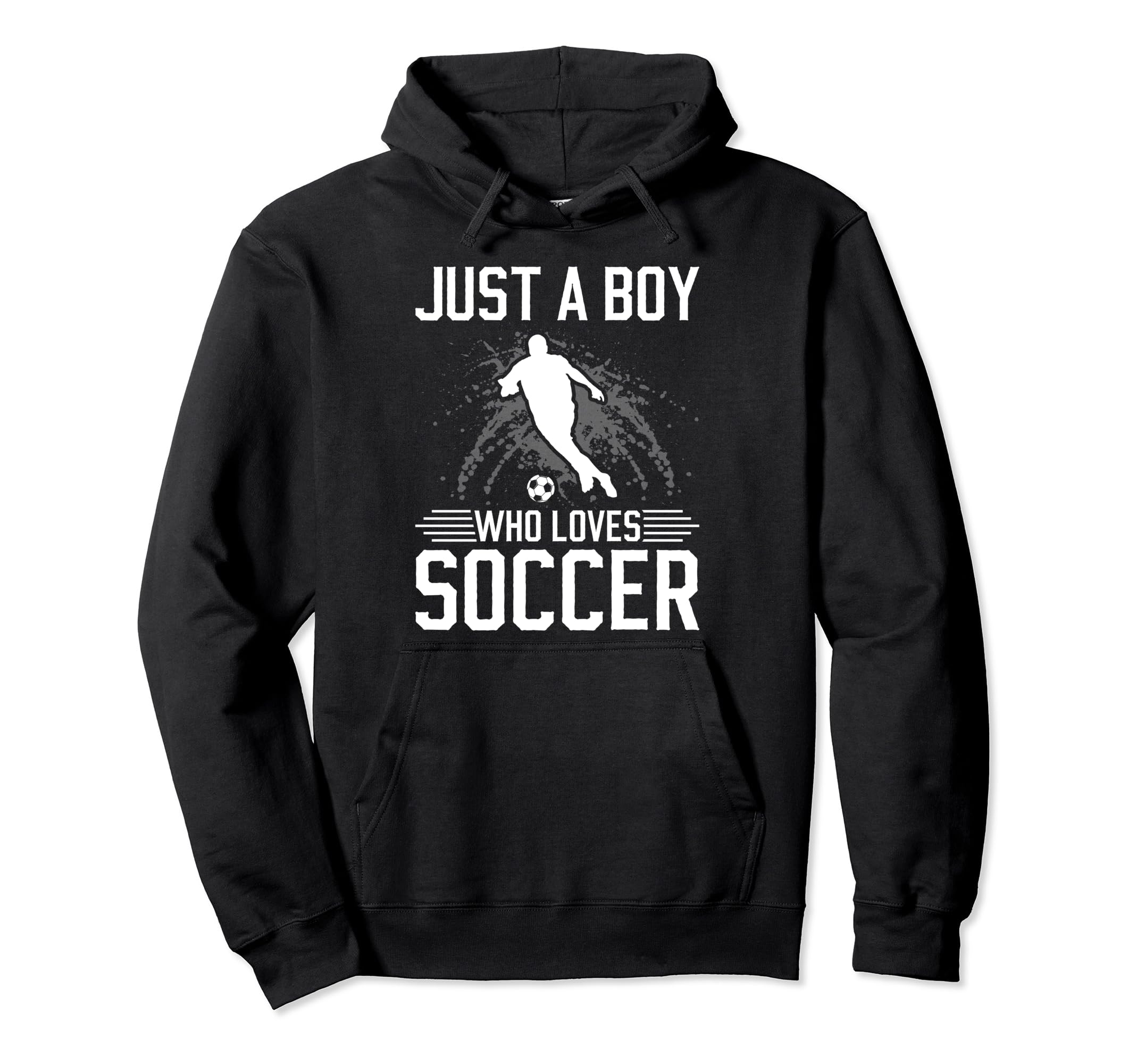 Just Who Loves Soccer Hoodie - Aesthetic Graphic Men Women
