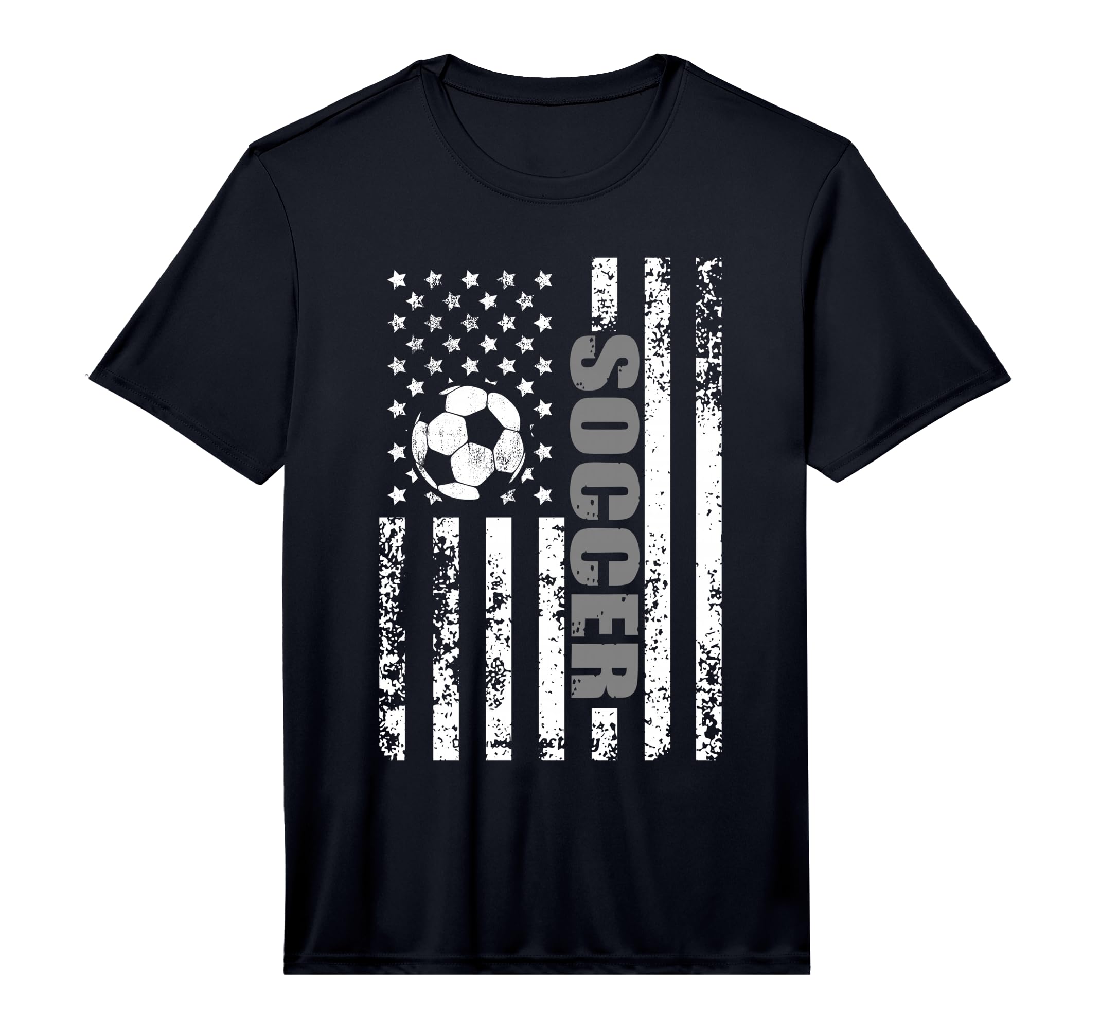 Us American Flag Soccer Patriotic T-Shirt - Fun Novelty Design Men Women
