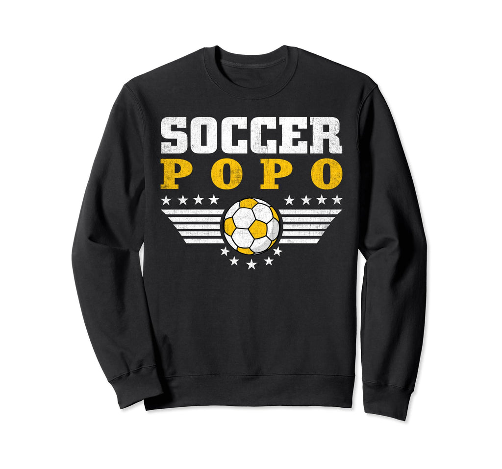 Soccer Popo Funny Sports Players Sweatshirt - Minimalist Print Men Women