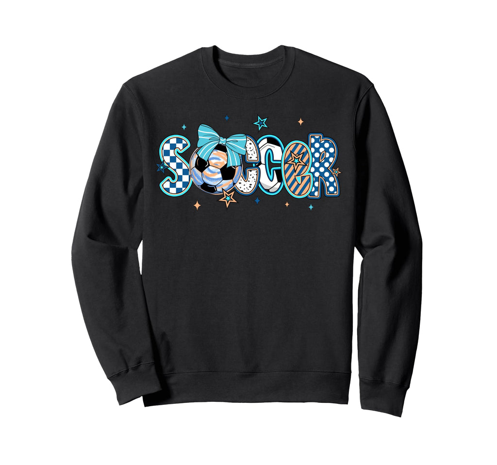 Soccer Game Day Mom Daughter Sweatshirt - Casual Everyday Wear Unisex