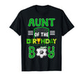 Aunt Birthday Soccer Goal Family T-Shirt - Graphic Print Men Women