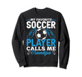 Soccer Player Calls Me Grandpa Funny Sweatshirt - Custom Art Print Unisex