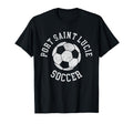 Port Saint Lucie Soccer Distressed 90S T-Shirt - Aesthetic Graphic Unisex