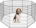 BestPet 36" Tall Dog Playpen Crate Fence Pet Kennel Play Pen Exercise Cage