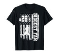 Soccer Biggest Fan Number 28 Proud T-Shirt - Minimalist Print for Adults