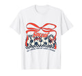 Soccer Mom Game Day Checkered Coquette Bow T-Shirt - Graphic Print Unisex