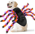 Camlinbo 24 LED Spider Dog Halloween Costume for Small Medium Large Dogs, Furry Spider with LED Lights Puppy Pet Costume Outfits Clothes Funny Halloween Costume Party Cosplay