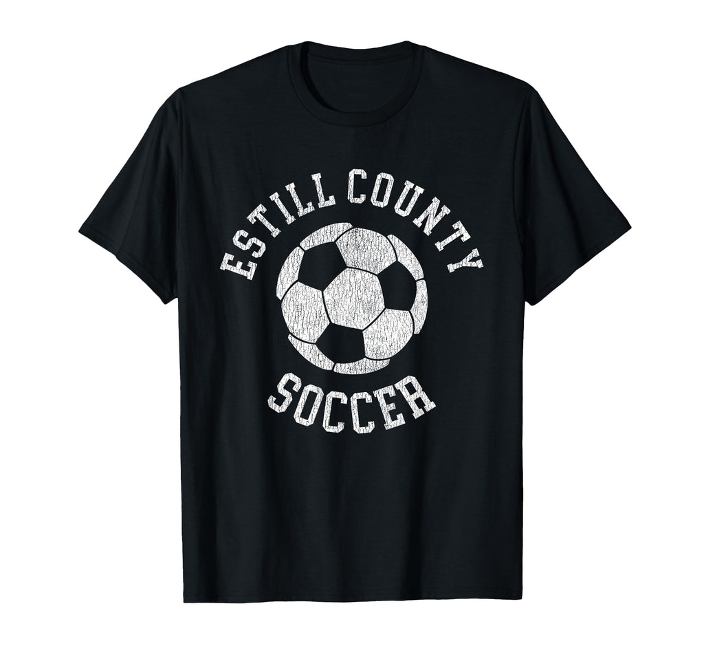 Estill County Soccer Distressed 90S T-Shirt - Aesthetic Graphic Men Women