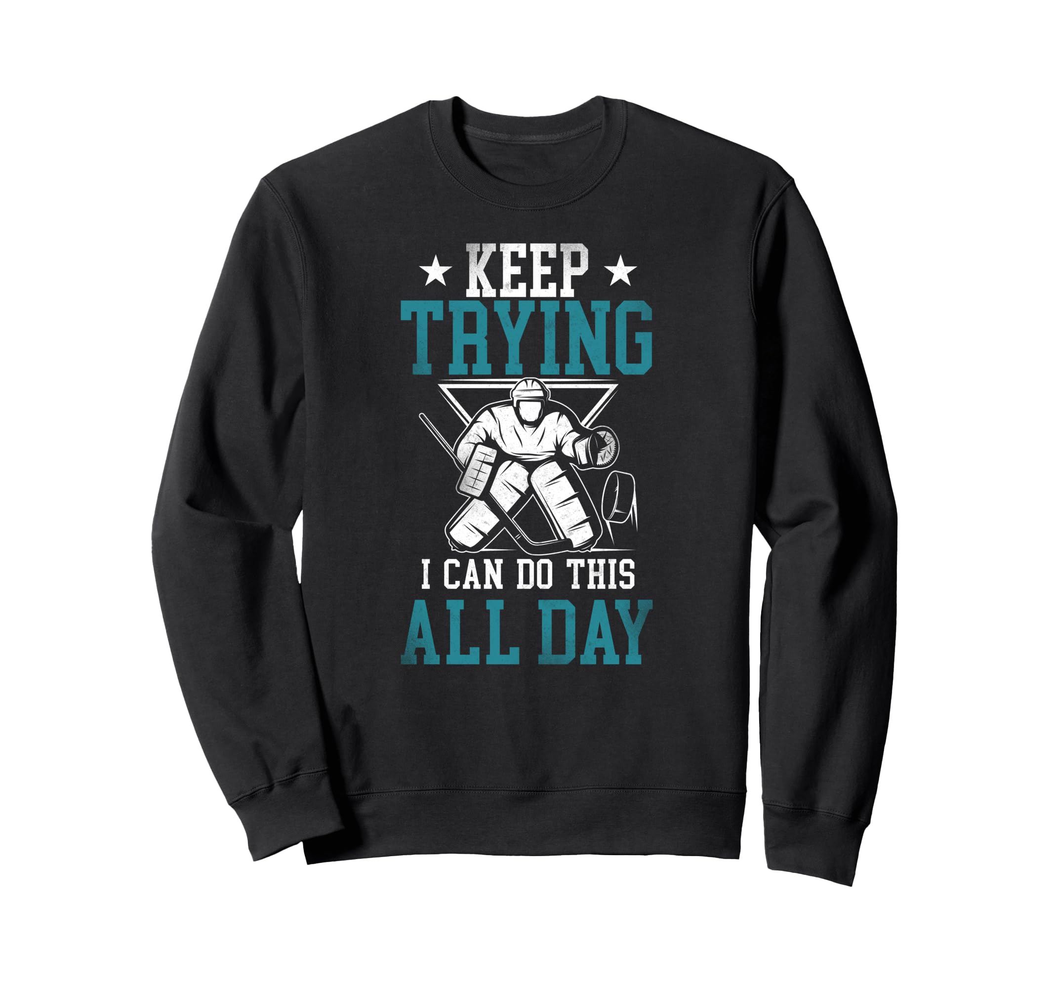 Ice Hockey Goalie Goalkeeper Sweatshirt - Unique Graphic Unisex