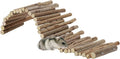 Hamster Toys, Flexible Hamster Wooden Bridge, 11.8In Hamster Fence, Hamster Cage Decor and Platforms, Hamster Cage Accessories(11.8In)