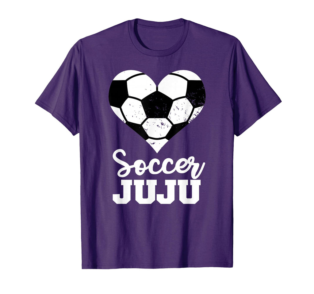 Soccer Juju Funny Soccer Heart Grandma Juju T-Shirt - Unique Graphic Unisex