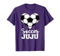 Soccer Juju Funny Soccer Heart Grandma Juju T-Shirt - Unique Graphic Unisex