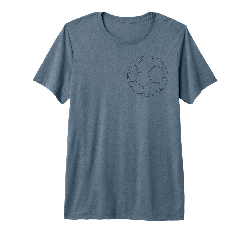 One Line Art Minimalist Soccer Coach T-Shirt - Graphic Print Men Women
