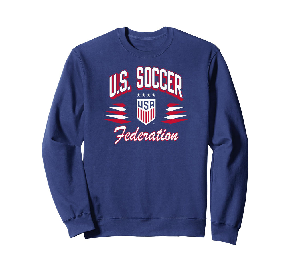 U S Soccer Diamond Navy Uswnt Sweatshirt - Fun Novelty Design Unisex