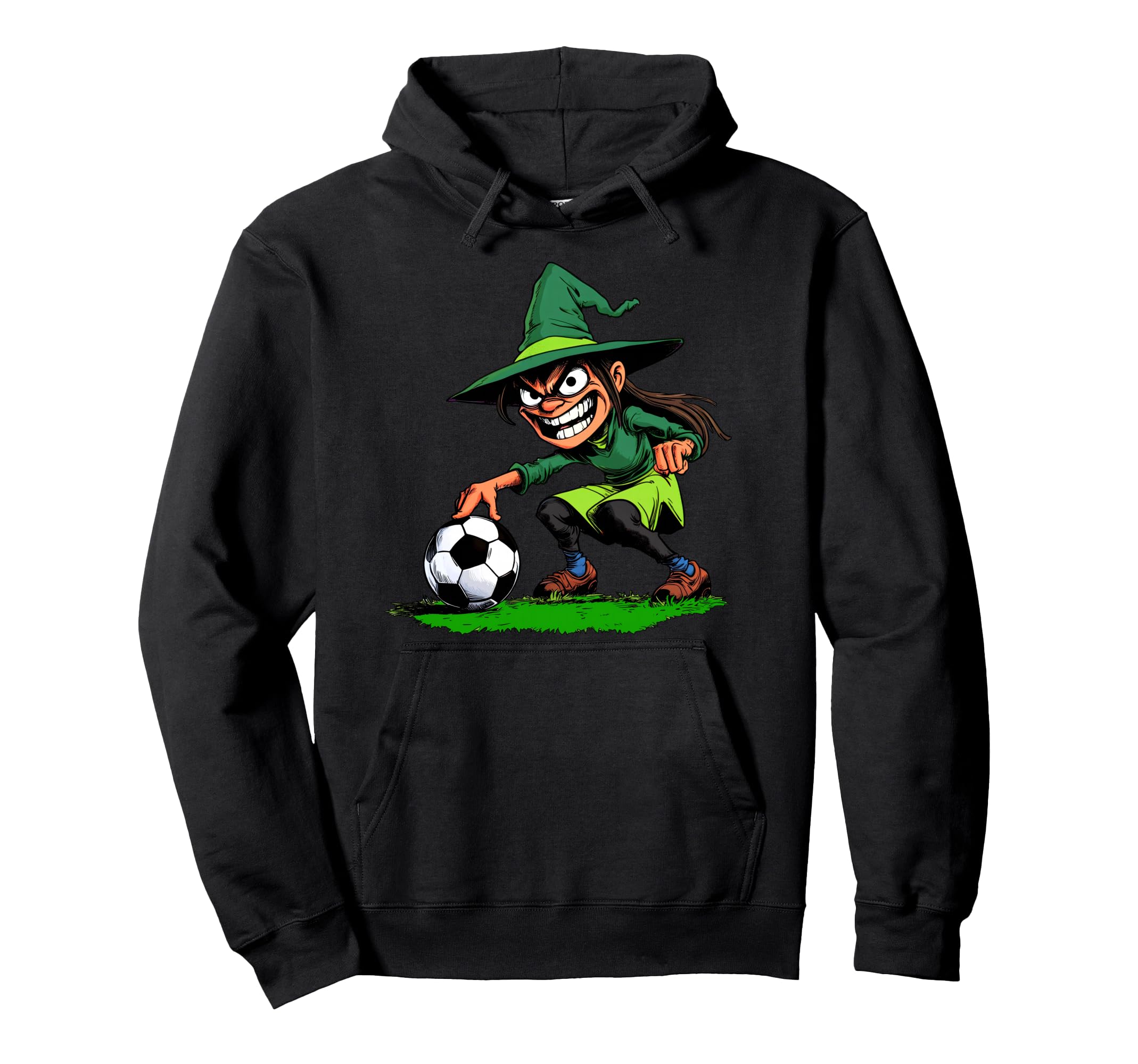 Witch Footballer Hoodie - Novelty Apparel Unisex
