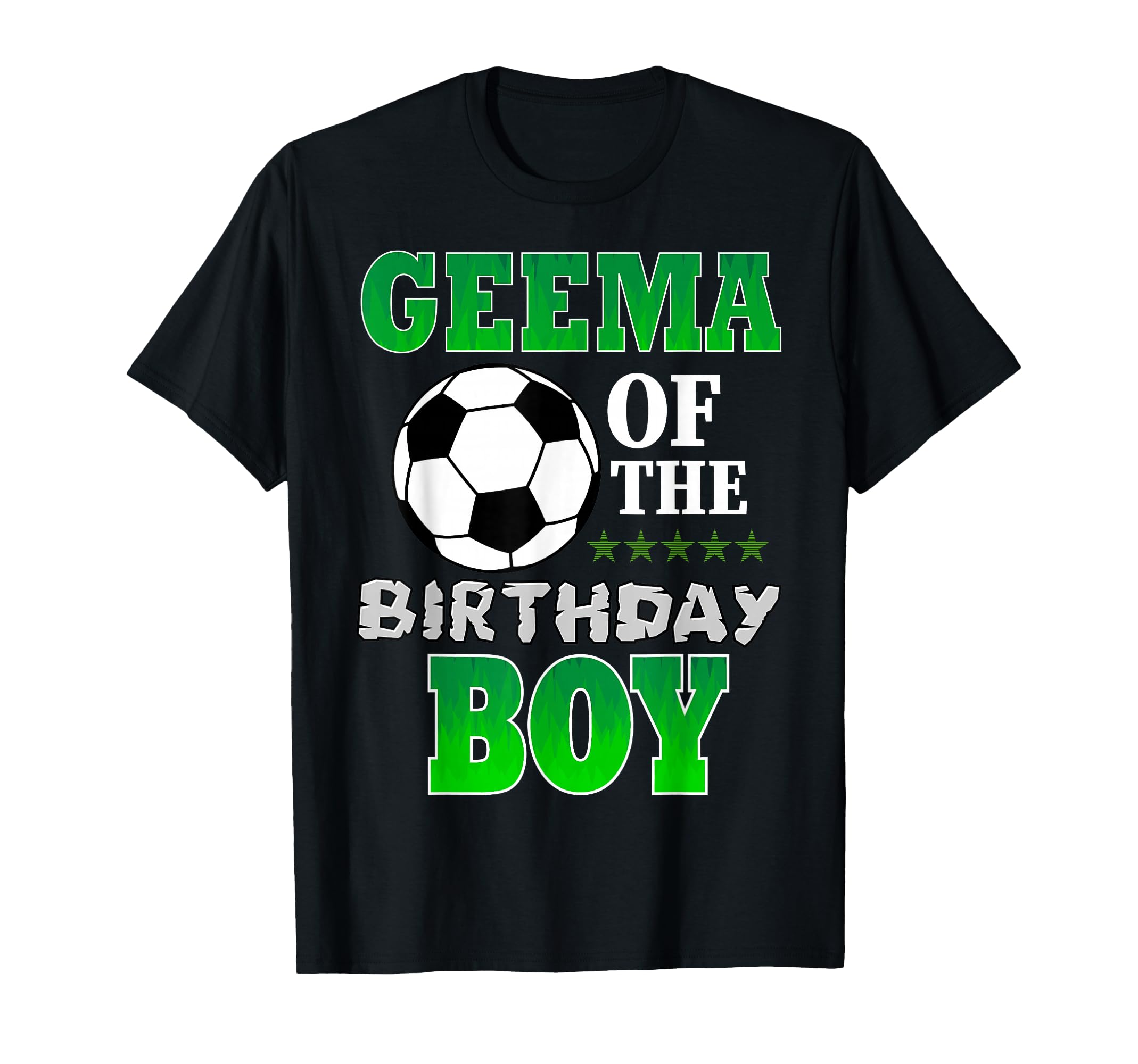 Geema Birthday Soccer Stars Outfit T-Shirt - Custom Art Print Unisex