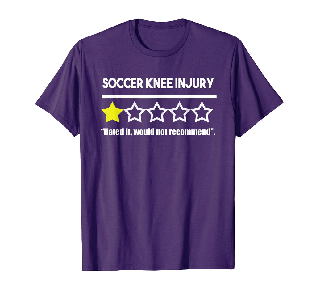 Knee Injury Soccer Player T-Shirt - Casual Everyday Wear for Adults