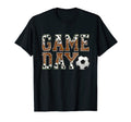 Game Day Vibes Leopard Soccer Season T-Shirt - Unique Graphic Unisex