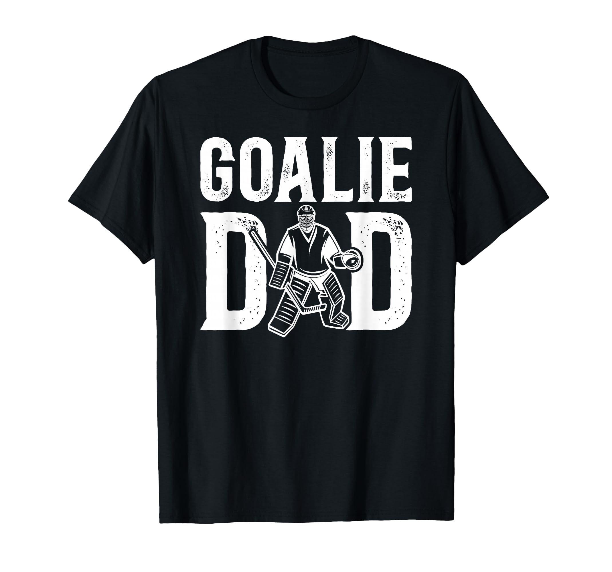 Ice Hockey Goalie Dad Ice Hockey T-Shirt - Custom Art Print Men Women