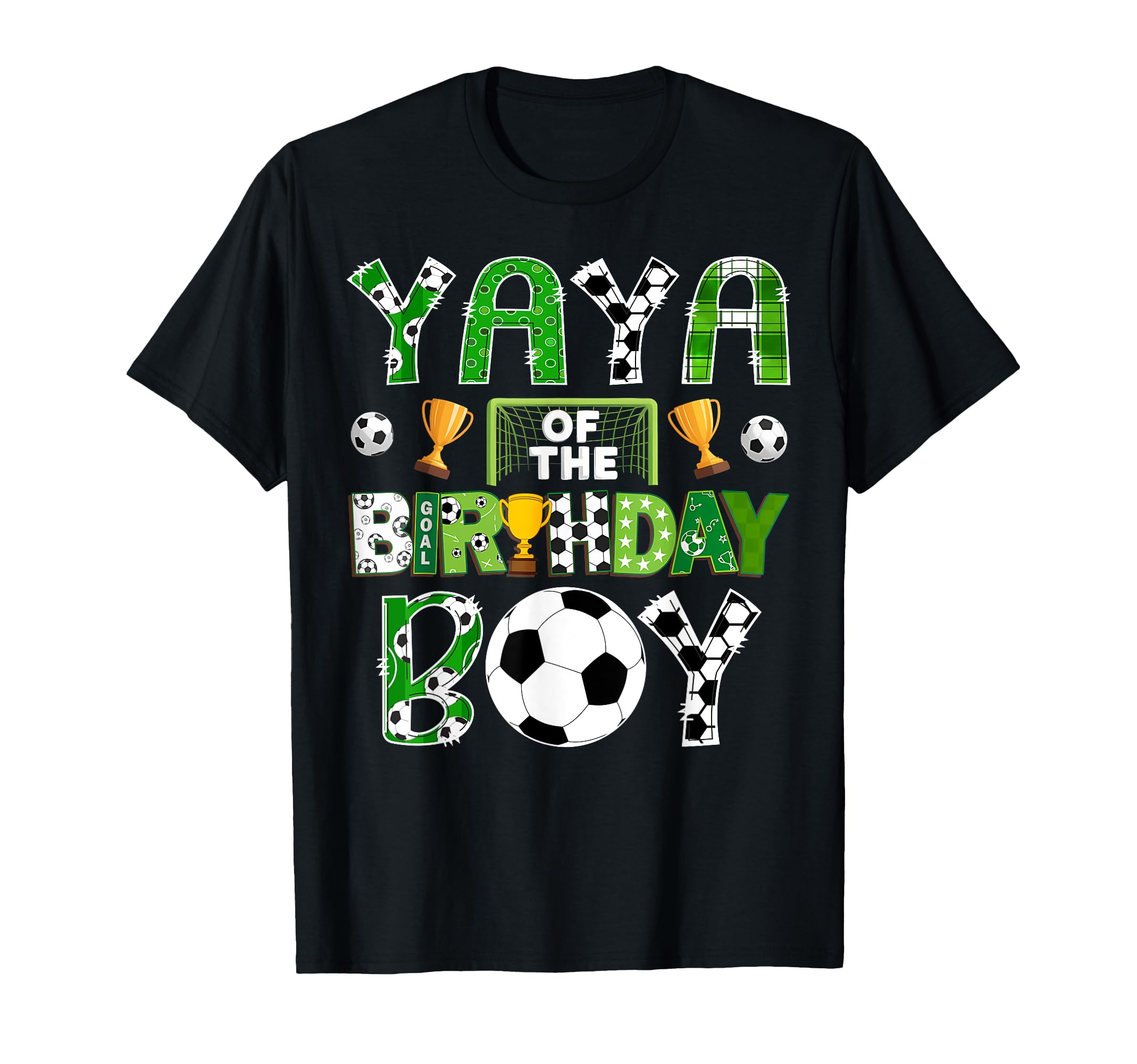 Yaya Birthday Soccer Player Game Day T-Shirt - Casual Everyday Wear Unisex