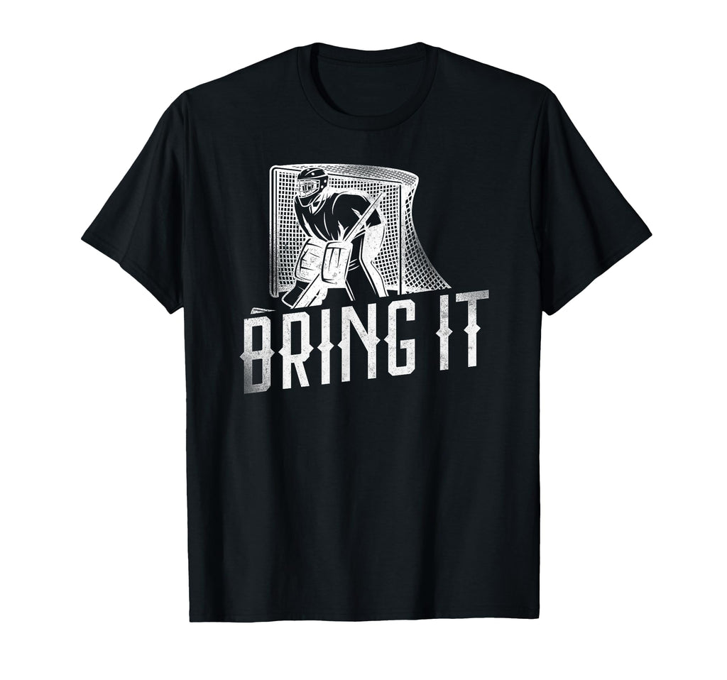 Ice Hockey Goalie Goalkeeper T-Shirt - Fun Novelty Design Men Women