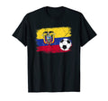 Ecuador Ball Flag Patriotic Football T-Shirt - Graphic Print Men Women