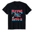 Jet Fighter Flying Into 8 Year Old 8Th T-Shirt - Graphic Print Men Women