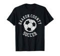 Haakon County Soccer Distressed 90S T-Shirt - Minimalist Print Unisex